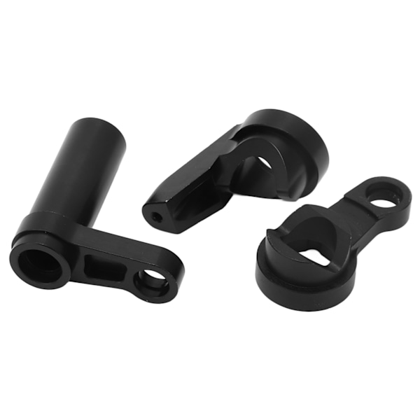 RC-styrspindelsats aluminiumlegering stötdämpande styrenhet för Traxxas Sledge 1/8 95076-4 svart