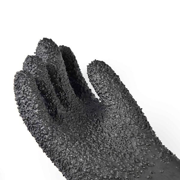 Gummipartikel sandblæsehandsker 65cm latex beskyttelseshandsker sandblæsemaskine dedikeret industriel slidstærk sort fortykket