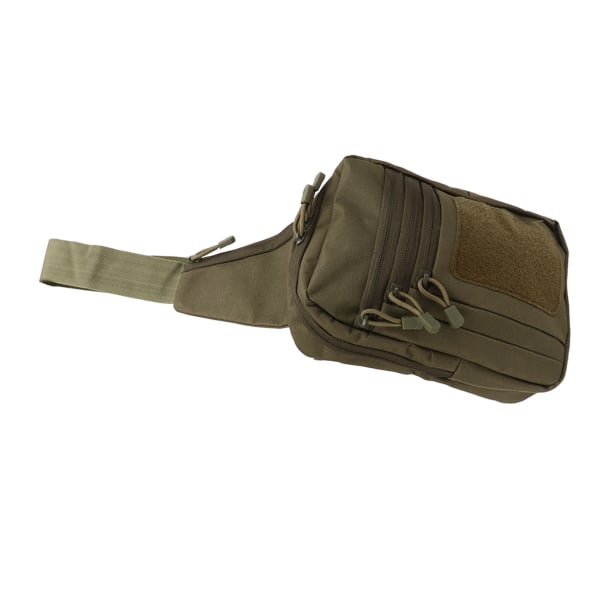 Sotilaallinen rintalaukku Vedenpitävä monitoiminen unisex Oxford-kangas Nylon Matka Sling Reppu pyöräilyyn OD Vihreä