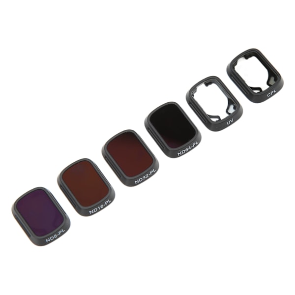 6 stk. Dronekameralinsefilter Vandtæt optisk glas UV CPL ND8PL ND16PL ND32PL ND64PL Dronefilter til MINI 3PRO