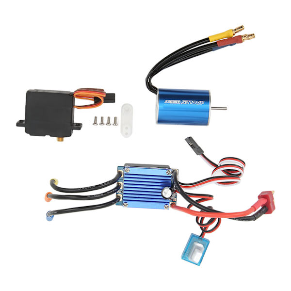 2435 4800KV harjaton moottori 25A ESC 2,2 kg servo RC harjaton moottori 1/16 1/18 RC autoon