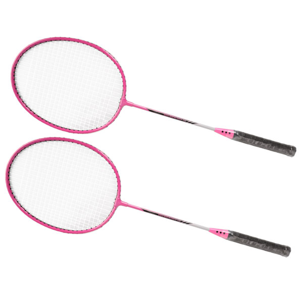 Badmintonketsjere Jernlegering Letvægts badmintonketsjere med 3 bolde til begyndere Studenter træning Pink