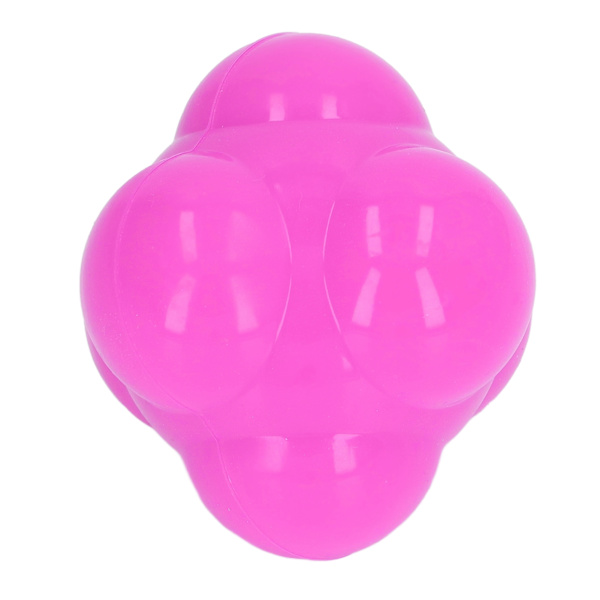 Reaction Ball Gummi Ljus färg Hex Reaction Trainer Ball för att förbättra handens ögonkoordination Agility Rosa