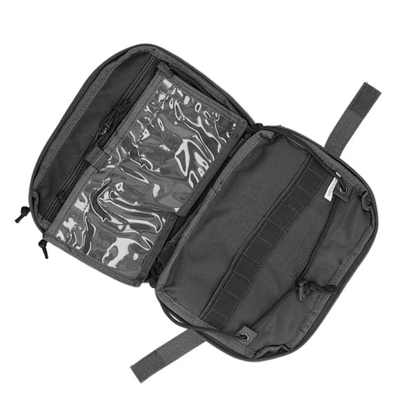 Molle Förvaringsväska Utomhus Bärbar Emergency Rescuing Medical Bag Stor Multi Purpose Verktygspåse Svart