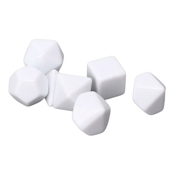 14 kpl tyhjiä noppia DIY Board Multi Shape monitahoinen palapeli Tyhjä noppasarja lautapeleihin numeroiden opetukseen