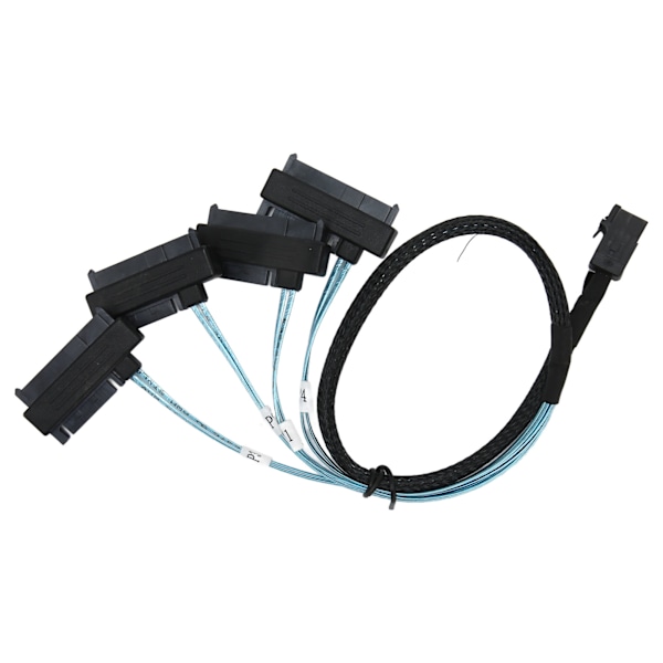 SFF 8643 till 4 SAS 29P Kabel 12Gbps Höghastighets SFF 8643 till SATA Sladd för Server Hårddiskar 0.5m
