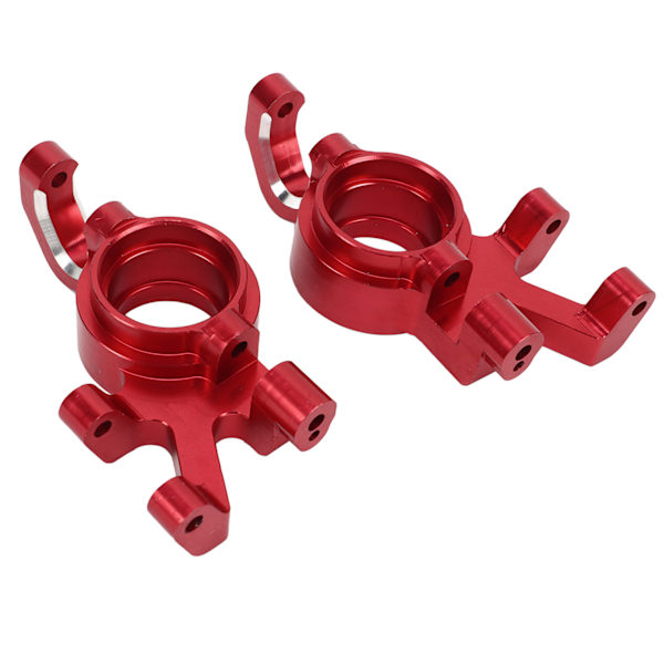 1 par RC främre styrblock CNC aluminiumlegering framaxel styrkupa Ersättning för TRAXXAS 1/5 RC bil Röd
