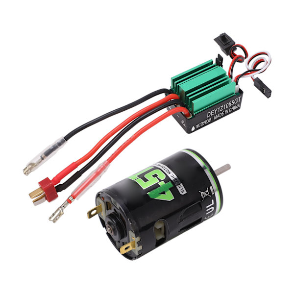 540 Borstad Motor med 65A T-kontakt ESC Vattentät Elmotor med hög torsion för RC-klätterbil 45T