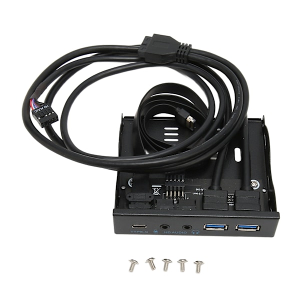 Frontpanel USB 3.2 Hub 10 Gbps Plug and Play Jernkabinet Floppy Disk Læser til Win til Linux