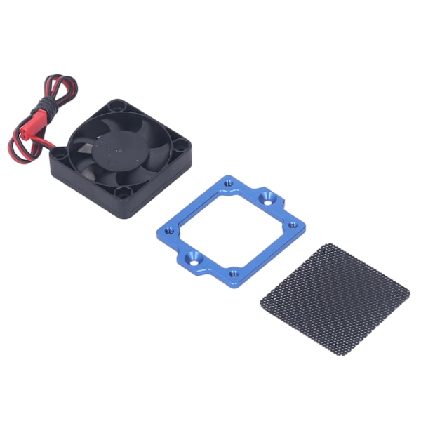 RC Car ESC Kylfläkt DC 5V Plast Aluminiumlegering Stabil Högsäkerhet ESC Kylfläns för Traxxas 1/10 RC Toy Blue