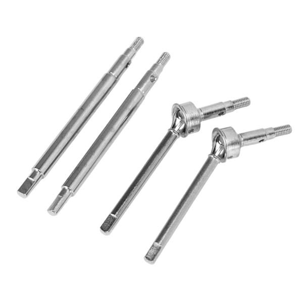 RC Bil Foran Bak CVD Drivaksel Messing Forlengelse Drivadapter Combiner Drivaksel for Traxxas 1/18 Sølv