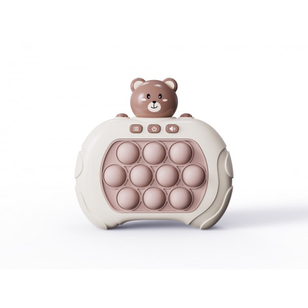 Lommespillkonsoll for barn, bærbare mini-lommespill, dekompresjonsbanebrytende puslespill Machine Bear