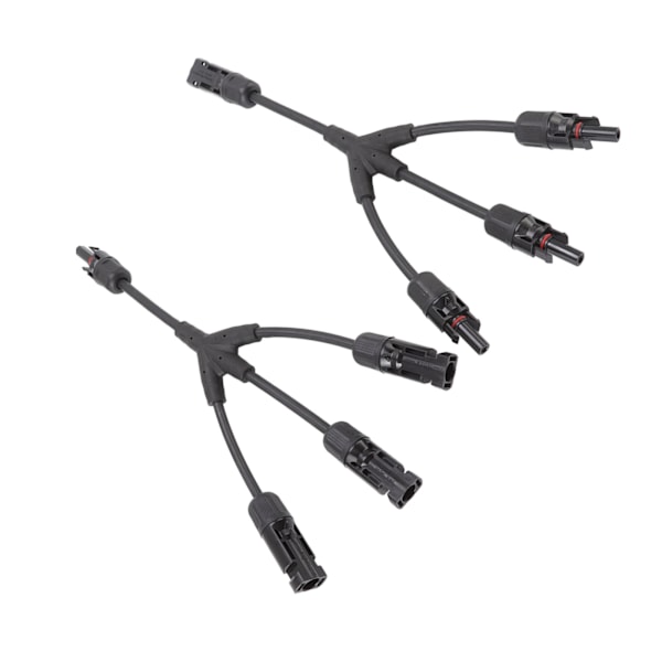 2 STK Y-gren Solar Connectors 1 til 3 Splitter Solar Kabel Ledningsstik PV Solar Parallel Adapter 1000V DC