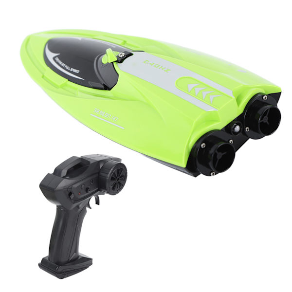 RC Boat High Speed ​​4-kanals 2.4G-fjärrkontroll Racingfartyg med uppladdningsbart batteri för 8 år över