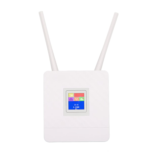 4G LTE CPE WiFi Router 3 Netværksinterfaces Forbedret Signalstyrke Plug and Play WiFi Router med SIM-kort Slot til Skærme