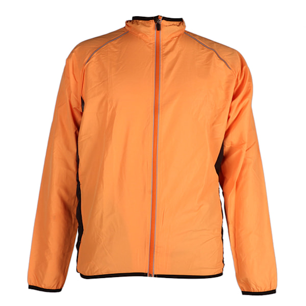 Træning Casual Frakke Blød Vandtæt Åndbar Langærmet cykeljakke til løb Fiskeri Mænd Kvinder Orange XL