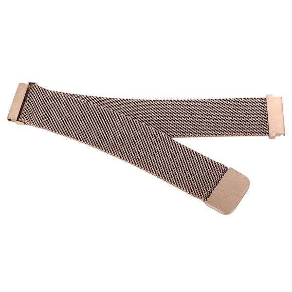 Magnetisk klockrem i rostfritt stål, snabbfrigörande hudvänligt klockarmband som andas för Huawei GT2 Rose Gold