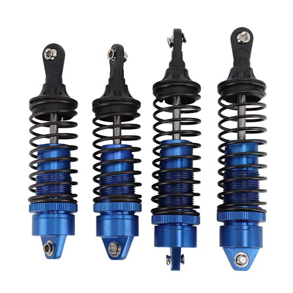 4 kpl RC etu- ja takaiskunvaimentimet alumiiniseosta muovia elastinen jousi RC iskunvaimennin TRAXXAS SLASH 1/10 auto sininen