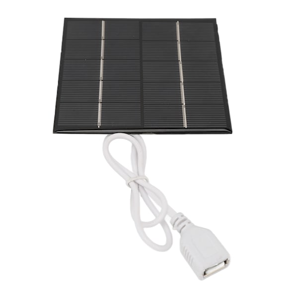 1,2W 5V Mini USB Solpanel Bärbar Lättvikts Polykristallin Silicon Liten Solpanel för mobiltelefon