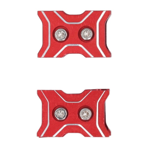 2 stk. RC Bil Kabelhåndtering Utsøkt aluminiumslegering Lettvekt RC Wire Clamp Spenne for Motor Batterikontroll Rød