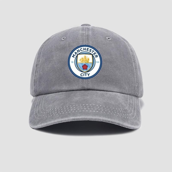 Manchester City Football Club Premier League Hattar Baseballkepsar grey