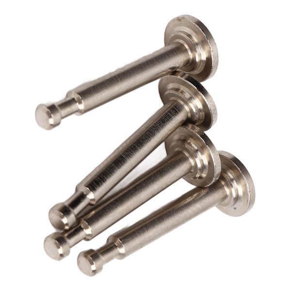 4st Stötdämparstift Stål Tight Fit Stötdämparstiftsats för ARRMA 1/7 1/8 RC Car Silver