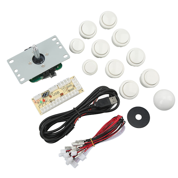 DIY USB Controller Dator Rocker Oval Ball Joysticks med Control Chip för Arcade Game White