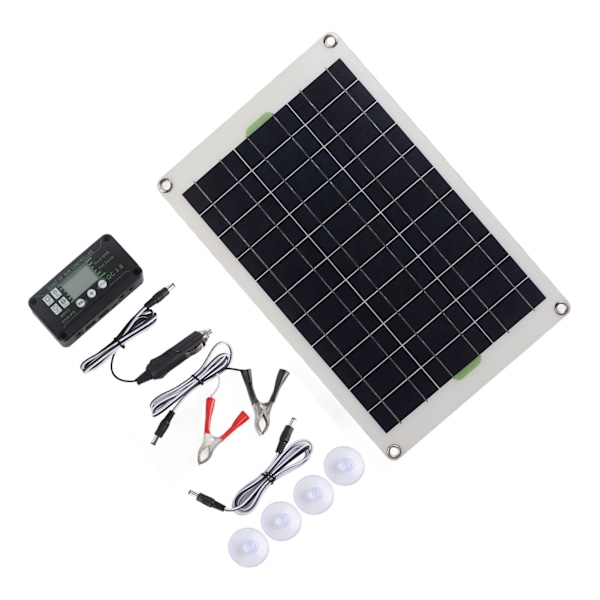 50W solpanelsladdare Monokristallint kisel 30A Charge Controller Solpanelsats för RV marinbåt