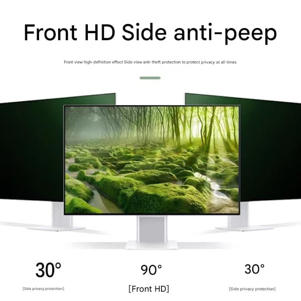 2 stk. 21,5 tommer Privacy Screen Protector - Antirefleks og ridsefast skærmfilm - Selvklæbende Privacy Screen Protector