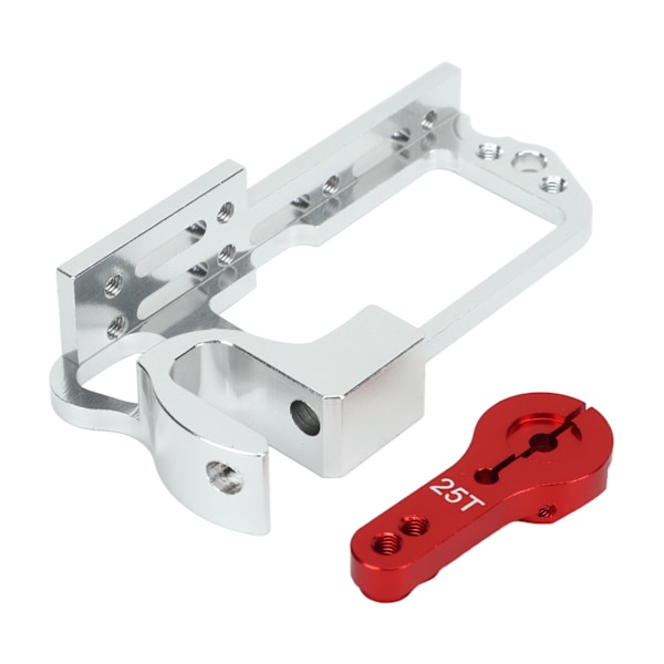 RC Servo Mount Bracket med 25T Arm Aluminiumlegering Anti Deformation Universal för Quadcopter Drone Red