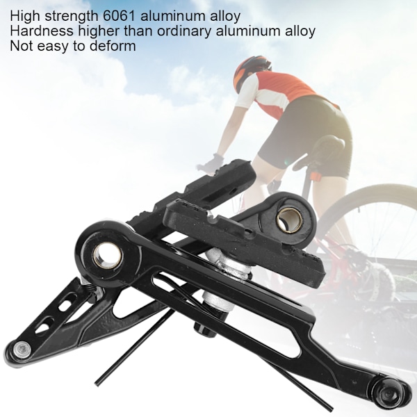 Et par aluminiumslegerings højstyrke sorte foldecykel lange arm V-bremse 412 modificeret cykeltilbehør
