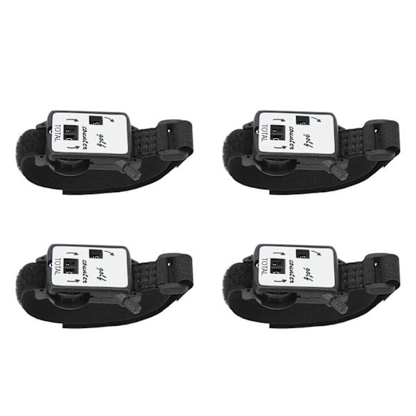 4 STK Scour Counter-klokker Portable manuelle urformede slagtellere for golfere
