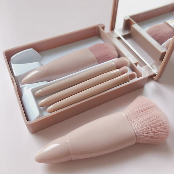 5 stk. Makeupbørster Bløde Tykke Hår Skønhedsværktøjer Bærbar Concealer Foundation Blush Blending