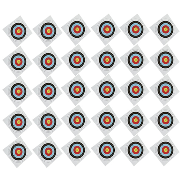 30 stk. bueskydningsmålspapir recurve compound pulley bue helring skydemålspapir