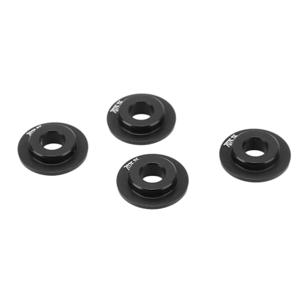 4 kpl Pyörän vanneadapterin tiiviste alumiiniseos Kestävä pyöränadapteri TRAXXAS UDR 1/7 RC -autolle musta