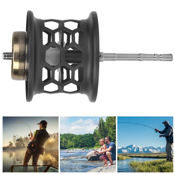 Aluminiumslegering Modificeret Wire Cup DIY Fiskelokke Baitcast Hjul Fiskeruller Tilbehør Sort
