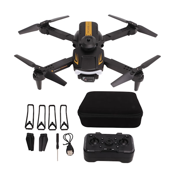 XT2 Kaikki Sivut Esteiden Välttely Drone 4K Kaksoiskamera Ilmakuvaus Optinen Virtaus Asemanmääritys Taittuva Quadcopter Leikkikalut Lahjat Musta