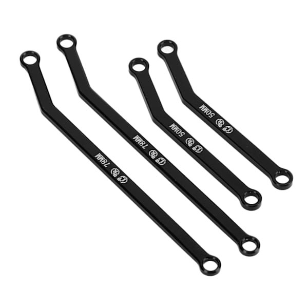 RC chassisled sæt aluminiumslegering RC nedre led til AXIAL 1/24 SCX24 erstatning sort