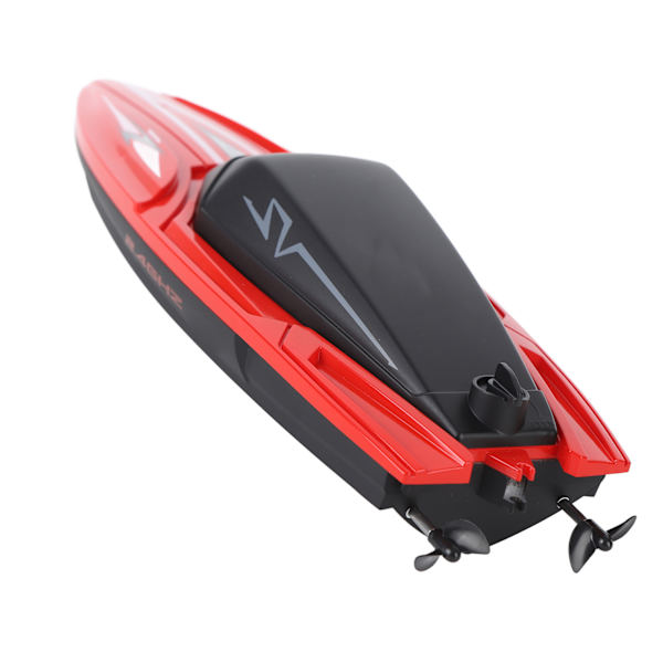 RC-båt Vattentät Avvatten Induktion Dubbelmotorfjärrkontroll Elektrisk Racing Speed ​​Boat 2,4G Enkelskrovsbatteri