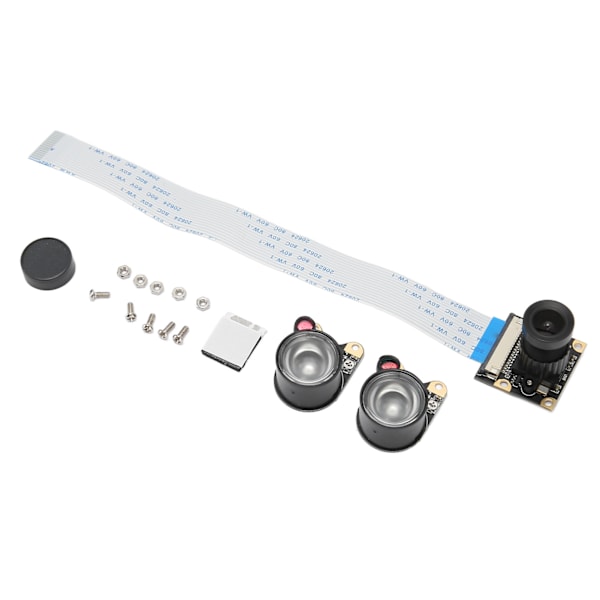 RasPi-kameramoduuli 5MP 1080P Infrapuna Yönäkymä Manuaalinen Tarkennus OV5647 Sensori Korjausvaihtoon