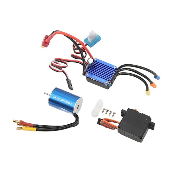2435 4800KV harjaton moottori 25A ESC 2,2 kg servo RC harjaton moottori 1/16 1/18 RC autoon