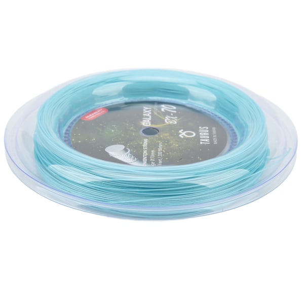 POWERTI BX70 Badmintonracketsträng med hög elastisk nylon Badmintonracketsträng 0,7 mm badmintonsnöre 200 m rulle Himmelsblå