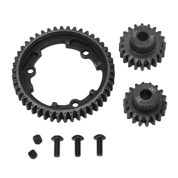 Hårdt stål 46T Main Spur Gear M1 18T 20T Pinion til Traxxas XO 1 E REVO 2.0 Fjernbetjent Bil