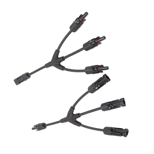 2 STK Y-gren Solar Connectors 1 til 3 Splitter Solar Kabel Ledningsstik PV Solar Parallel Adapter 1000V DC