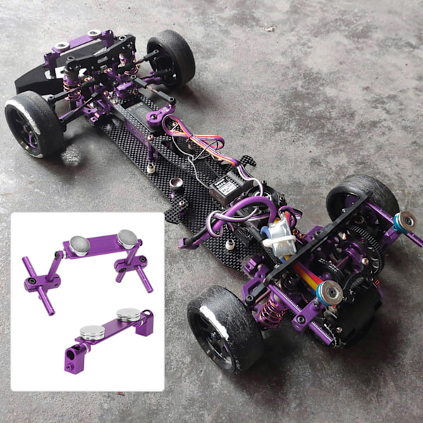 Lilla aluminium Magnetisk Stealth Karosseri Monteringssæt til HSP 1/10 RC Racing Bil