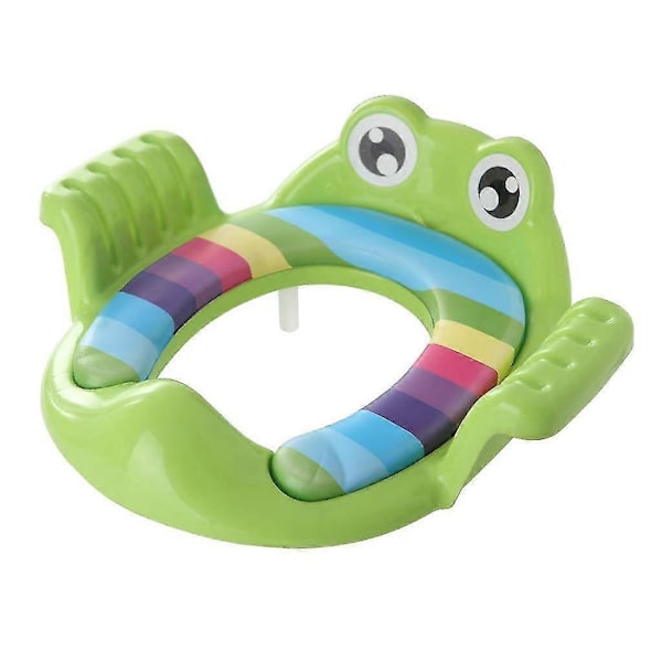Grøn frø børnetoiletsæde baby toiletsæde børn drenge piger forstørret toiletmåtte spædbarnstoilet