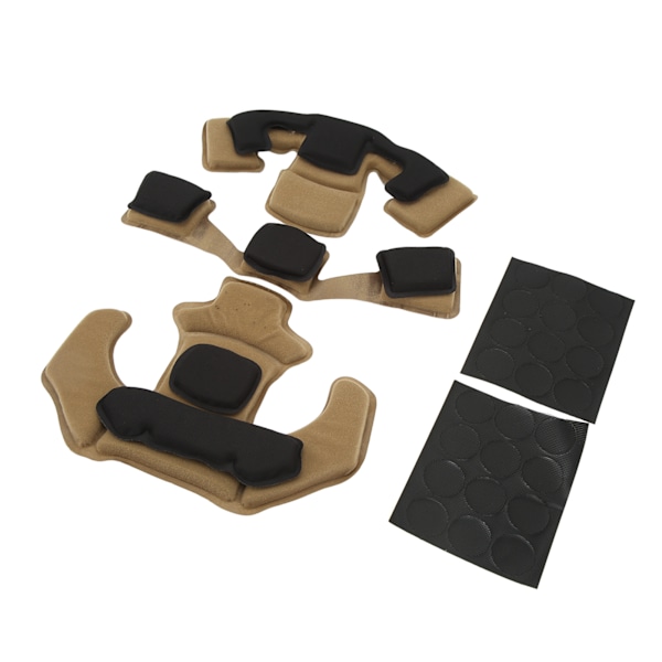 Kypäräpehmuste Pääpehmuste Suojaava 2-kerroksinen Memory Foam Pehmuste Kypäräpehmustesetti WENDY Tan -kypärään