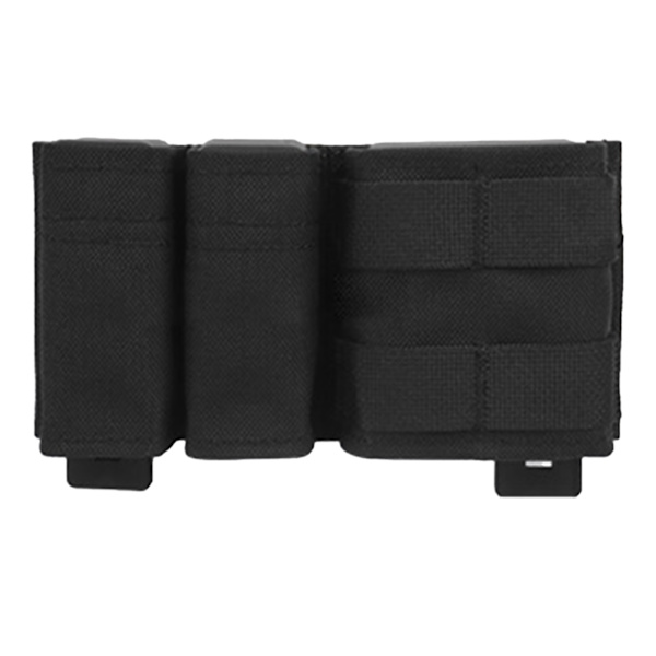 Militær tilbehørstaske med Molle Insert Mattdug og Nylontyg Multifunktionsbæltepose til udendørs brug Sort