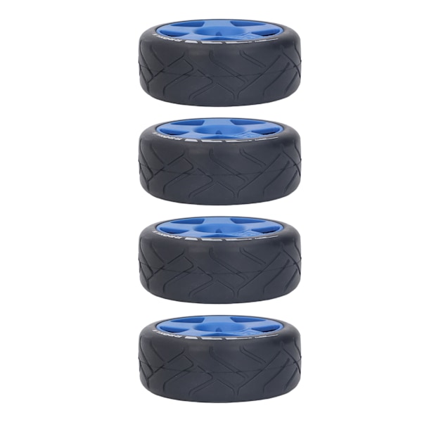 4 ST 1/8 GT RC-hjul Starkt grepp Road Racing-däck Slitstarka på väghjul med 17 mm adapter Blå