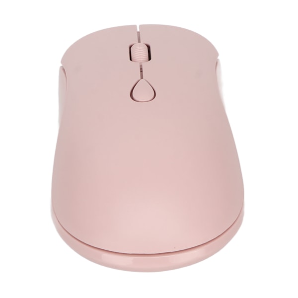 2.4G Trådlös Mus 1600DPI Ergonomisk Uppladdningsbart Batteri Bluetooth 5.2 Tyst Mus för Kontorsdatorer PC Rosa